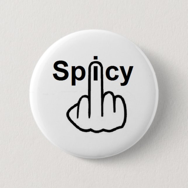 Badge Rond 5 Cm Retourner épicé du bouton (Devant)