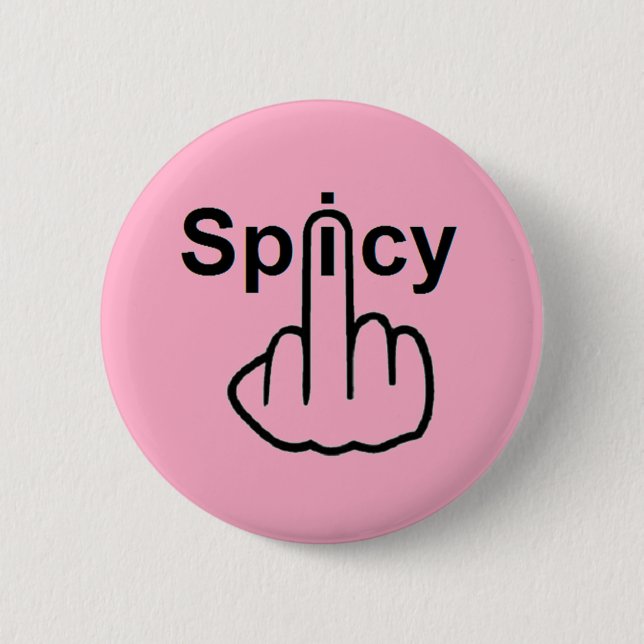 Badge Rond 5 Cm Retourner épicé du bouton (Devant)