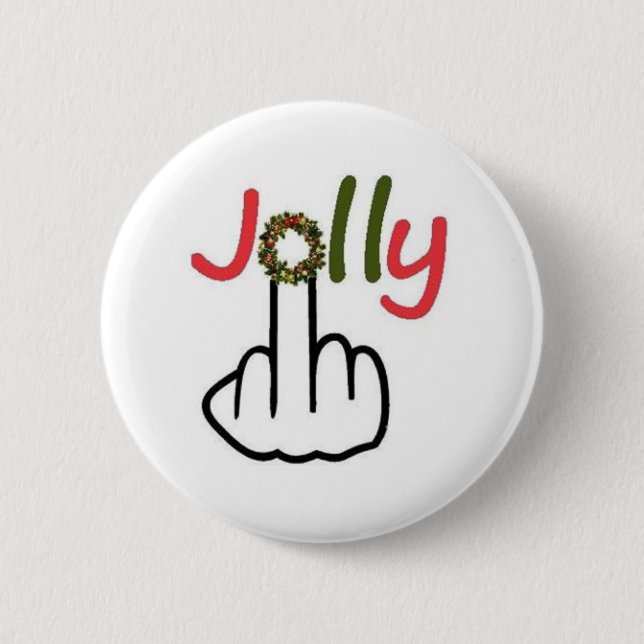 Badge Rond 5 Cm Retourner Jolly Button (Devant)