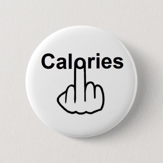 Badge Rond 5 Cm Retourner les calories du bouton (Devant)
