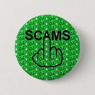 Badge Rond 5 Cm Retourner les scams de bouton