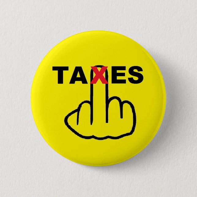 Badge Rond 5 Cm Retourner les taxes sur les boutons (Devant)
