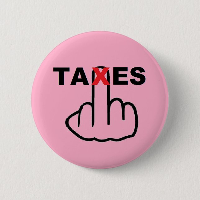 Badge Rond 5 Cm Retourner les taxes sur les boutons (Devant)