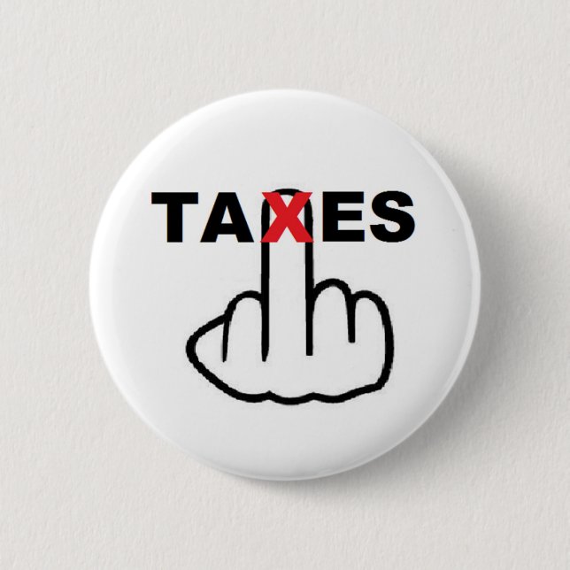 Badge Rond 5 Cm Retourner les taxes sur les boutons (Devant)