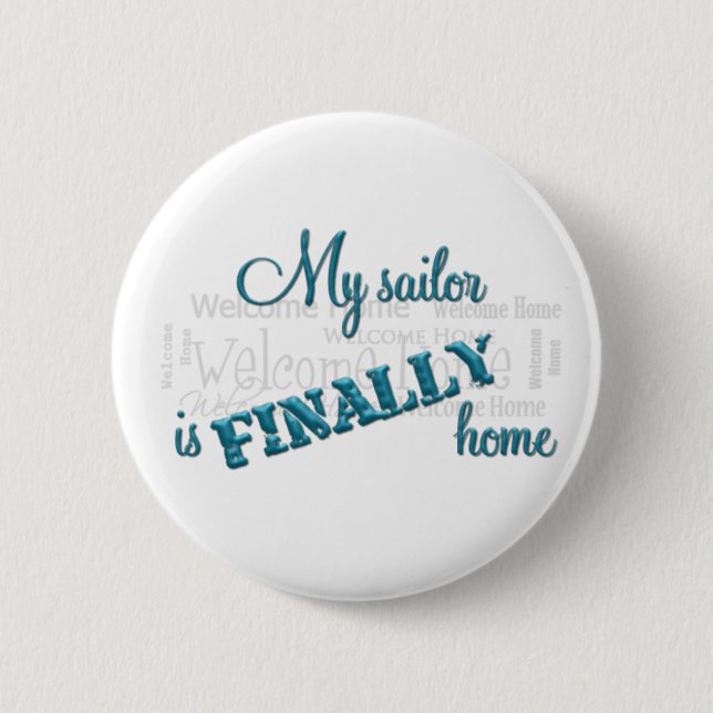 Badge Rond 5 Cm Retours au pays : Bouton de marin (Devant)