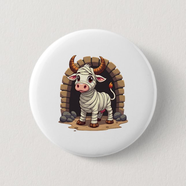 Badge Rond 5 Cm Retours Moo-Mummy (Devant)