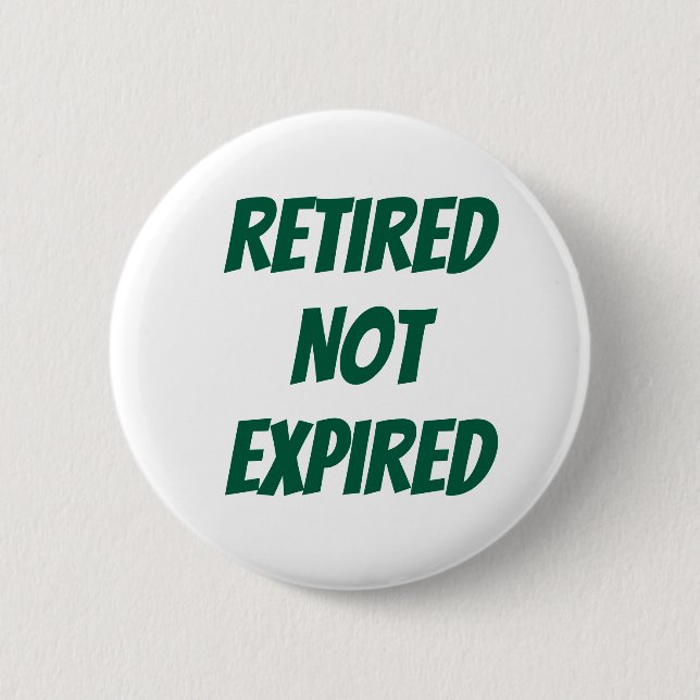 Badge Rond 5 Cm Retraité non expiré (Devant)