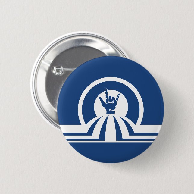 Badge Rond 5 Cm Retro 1980 Je t'aime (Devant & derrière)