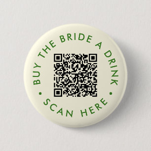 Badge Rond 5 Cm Retro Acheter la mariée une boisson Bachelorette P