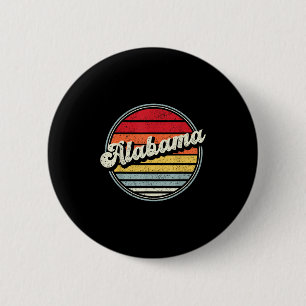 Badge Rond 5 Cm Retro Alabama Accueil Cool d'Etat les années 70 St