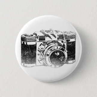 Badge Rond 5 Cm Rétro appareil-photo des années 50