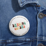 Badge Rond 5 Cm Retro Bachelorette Disco Bride Dancing Queens<br><div class="desc">Coutume Bachelorette Party Retro Dancing Queens camionneur que vous pouvez customiser avec le nom,  la destination et la date de la mariée. Conception rétro de la fête de la mariée parfaite</div>