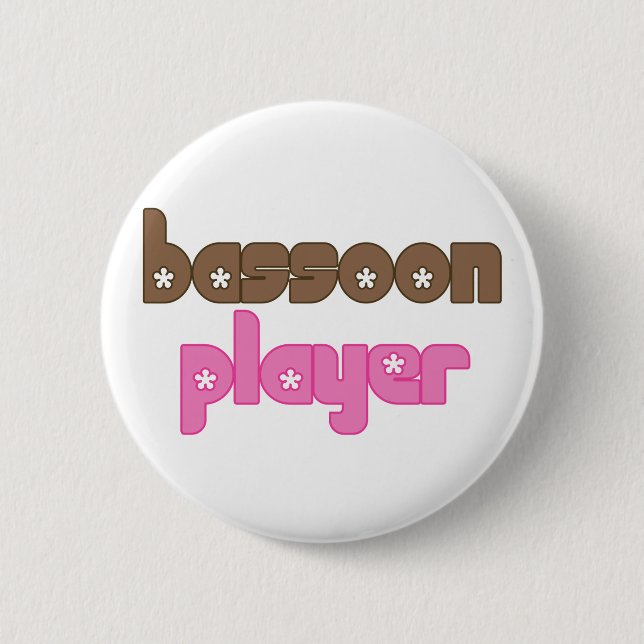 Badge Rond 5 Cm Rétro basson (Devant)