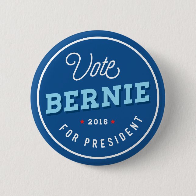 Badge Rond 5 Cm Rétro Bernie (Devant)