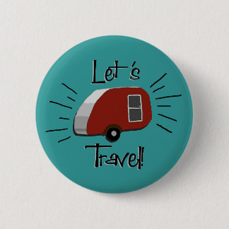 Badge Rond 5 Cm Rétro bouton de campeur de larme