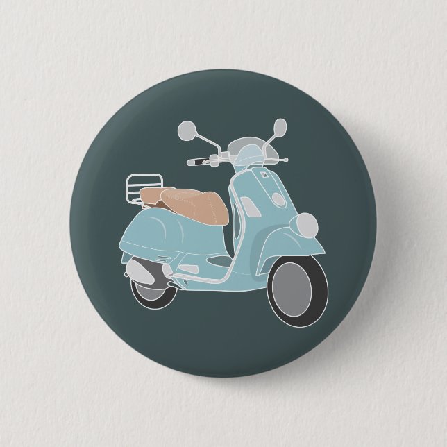 Badge Rond 5 Cm Rétro bouton de scooter (Devant)