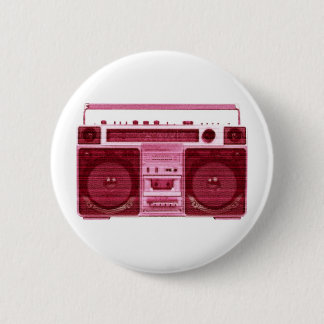 Badge Rond 5 Cm rétro bouton radio