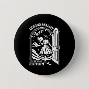 Badge Rond 5 Cm Rétro Branché Bibliophile Amateur de Livres Citati