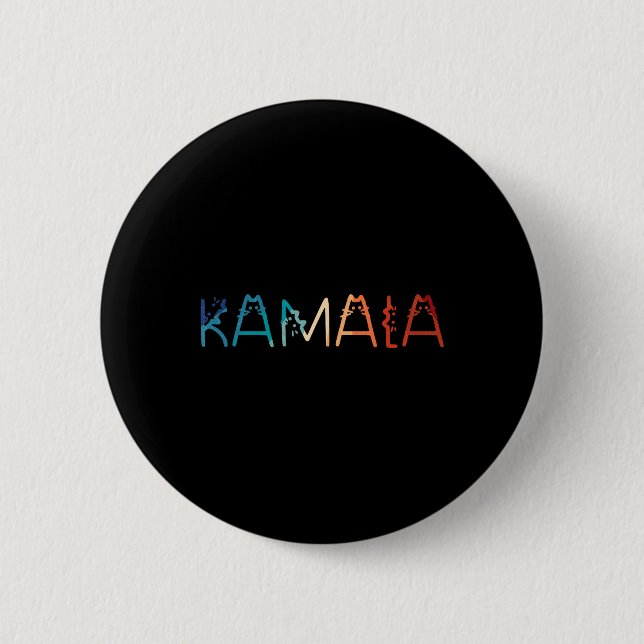 Badge Rond 5 Cm Retro Chat Lettering Positive Funny (Devant)