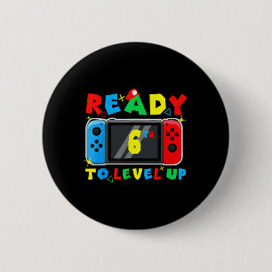 Badge Rond 5 Cm Retro Ck Retour à l'école 6ème Prêt à passer au ni