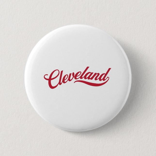 Badge Rond 5 Cm Retro Cleveland (Devant)