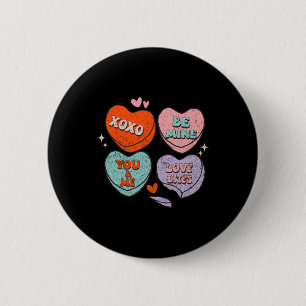 Badge Rond 5 Cm Retro Enseignant Valentines Jour Xoxo Be Mine Vale