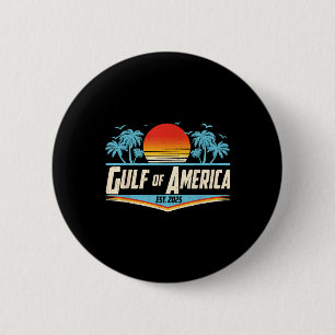 Badge Rond 5 Cm Retro Golfe De Usa Amérique Est 2025 Américain Gol