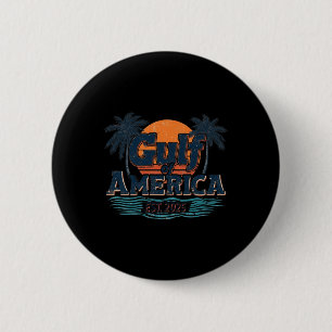 Badge Rond 5 Cm Retro golfe des États-Unis d'Amérique 2025 Drapeau