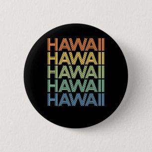Badge Rond 5 Cm Retro Hawaii - Cool Summer Holiday Vacation Gift