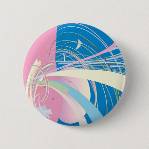 Badge Rond 5 Cm Retro Heaven
