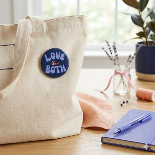 Badge Rond 5 Cm Retro Les Aime Toutes Les Deux Conception De Texte