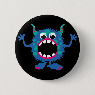 Badge Rond 5 Cm Rétro monstre mignon