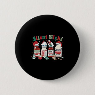 Badge Rond 5 Cm Retro Profol Nuit Silencieuse Infirmières De Réani