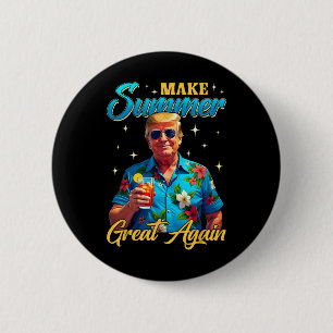 Badge Rond 5 Cm Retro Rendre l'été grand à nouveau Donald Trump ét