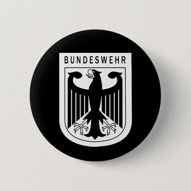 Badge Rond 5 Cm Retro - République fédérale d'Allemagne Bundeswehr (Devant)