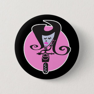 Badge Rond 5 Cm rétro scooter biker chic