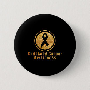 Badge Rond 5 Cm Rétro Sensibilisation au cancer chez les enfants E