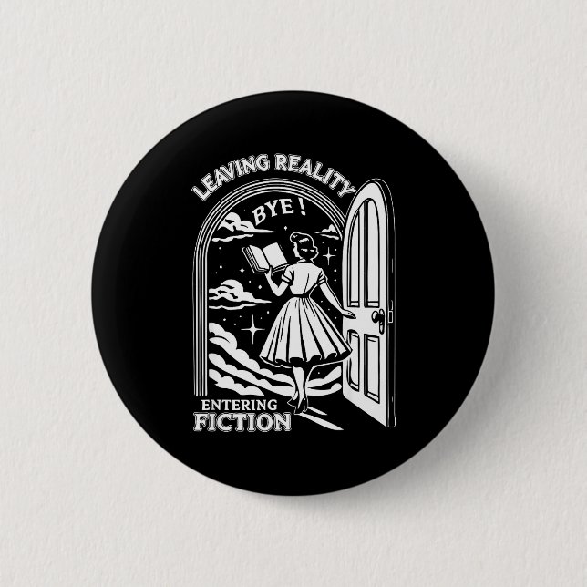 Badge Rond 5 Cm Retro Trendy Bookish Book Lover Reading Quotes Lea (Devant)