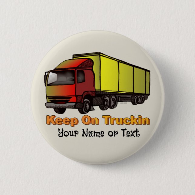 Badge Rond 5 Cm Retro Trucker 2 (Devant)
