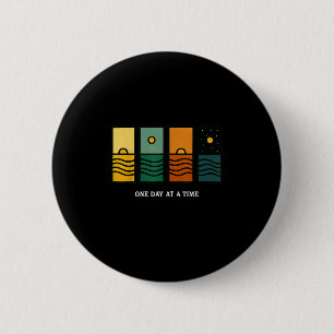 Badge Rond 5 Cm Retro Un Jour À La Fois Citation Motivationnelle R
