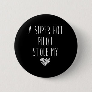 Badge Rond 5 Cm Retro Vintage Funny Un Super Pilote Hot Stocke My