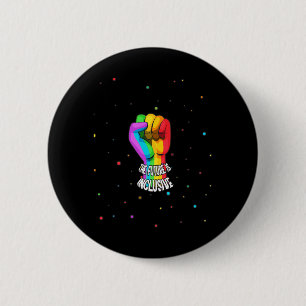 Badge Rond 5 Cm Retro Vintage L'Avenir Est Inclusif LGBT Gay Rig