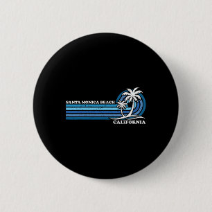 Badge Rond 5 Cm Retro Vintage Vacances en famille Californie Père