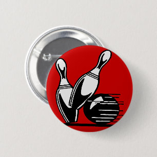 Badge Rond 5 Cm Rétros goupilles de bowling personnalisables