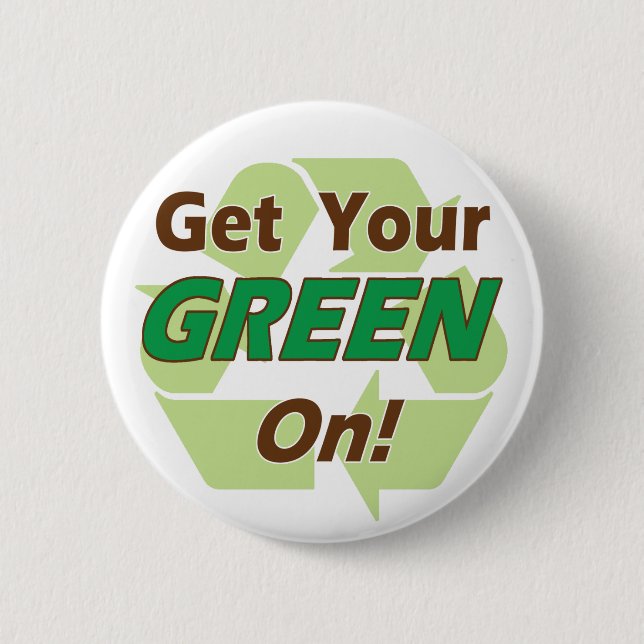 Badge Rond 5 Cm Réussissez votre vert (Devant)