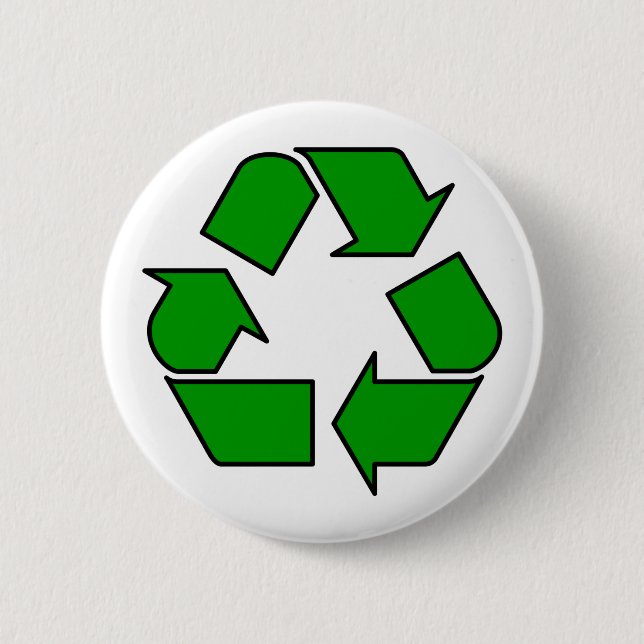 Badge Rond 5 Cm Réutiliser et recycler (Devant)