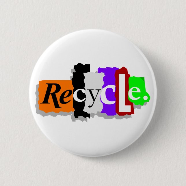 Badge Rond 5 Cm Réutilisez (Devant)