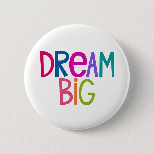 Badge Rond 5 Cm Rêve Coloré Grand (Devant)