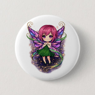 Badge Rond 5 Cm Rêve de fée