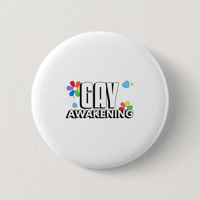 Badge Rond 5 Cm Réveil gay (Devant)